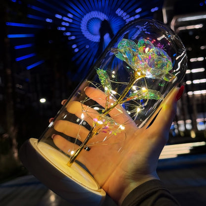  fiore eterno sotto campana - regalo perfetto 